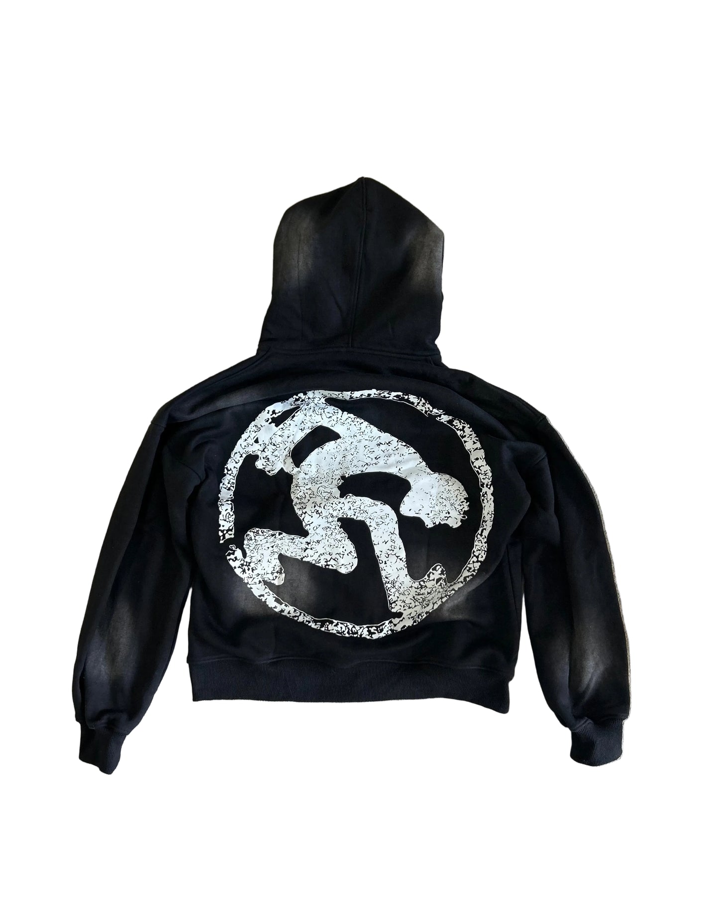 Rhinestone Lettered Zipup