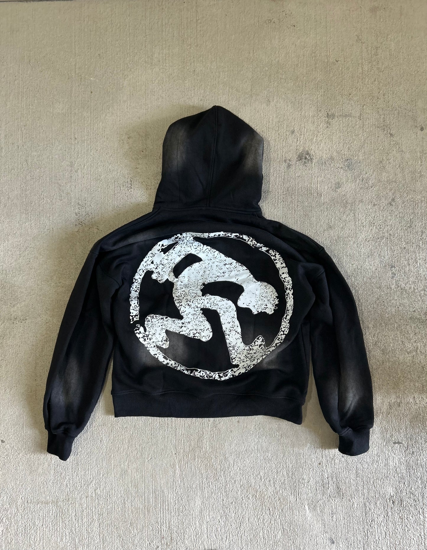 Rhinestone Lettered Zipup